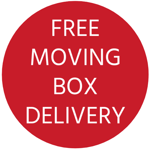 Free Moving Box Delivery text