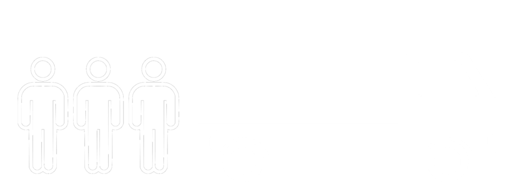 Moving companies salt lake city truck icon with 3 stick men