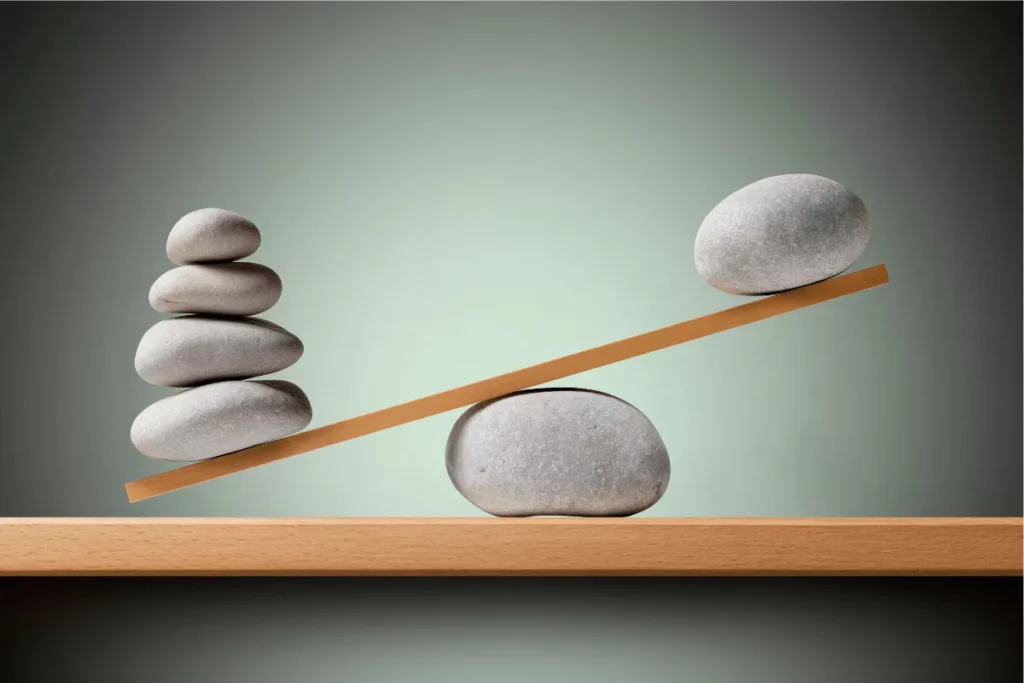Salt Lake City Movers balance using rocks