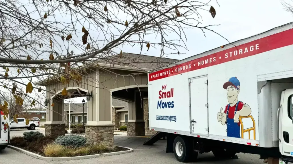 Compassionate senior moving Salt Lake City movers assisting elderly couple with assisted living relocation