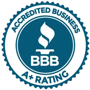BBB A+ rating badge for moving company in salt lake city